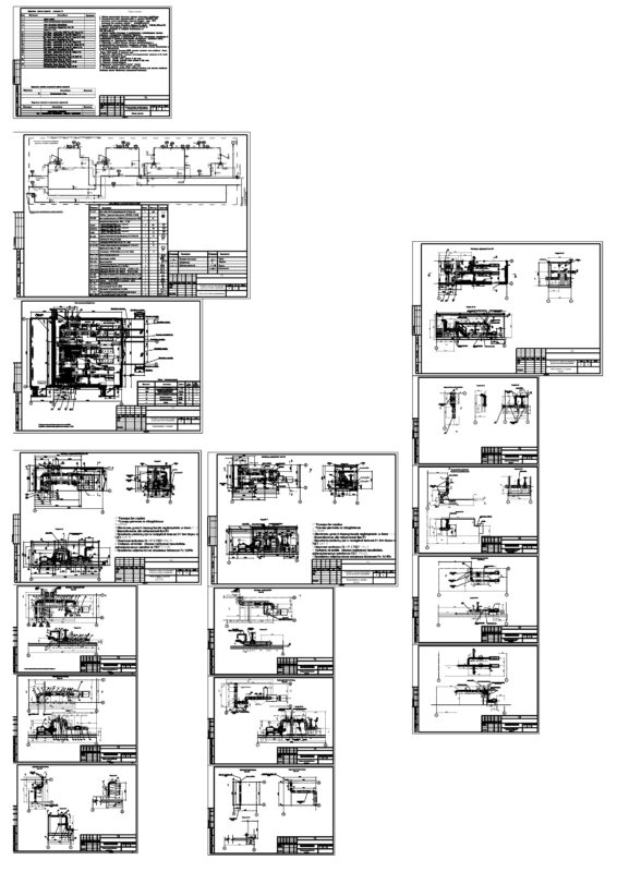 Чертеж Станция насосная противопожарного и производственного водоснабжения. Рабочая-проектная документация. Раздел ТХ.