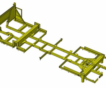 3D модель Рама буровой машины