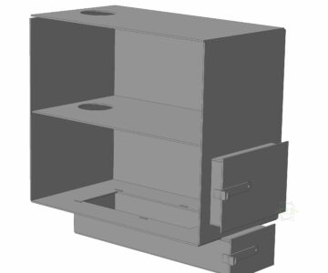 3D модель Печь в баню с баком для воды