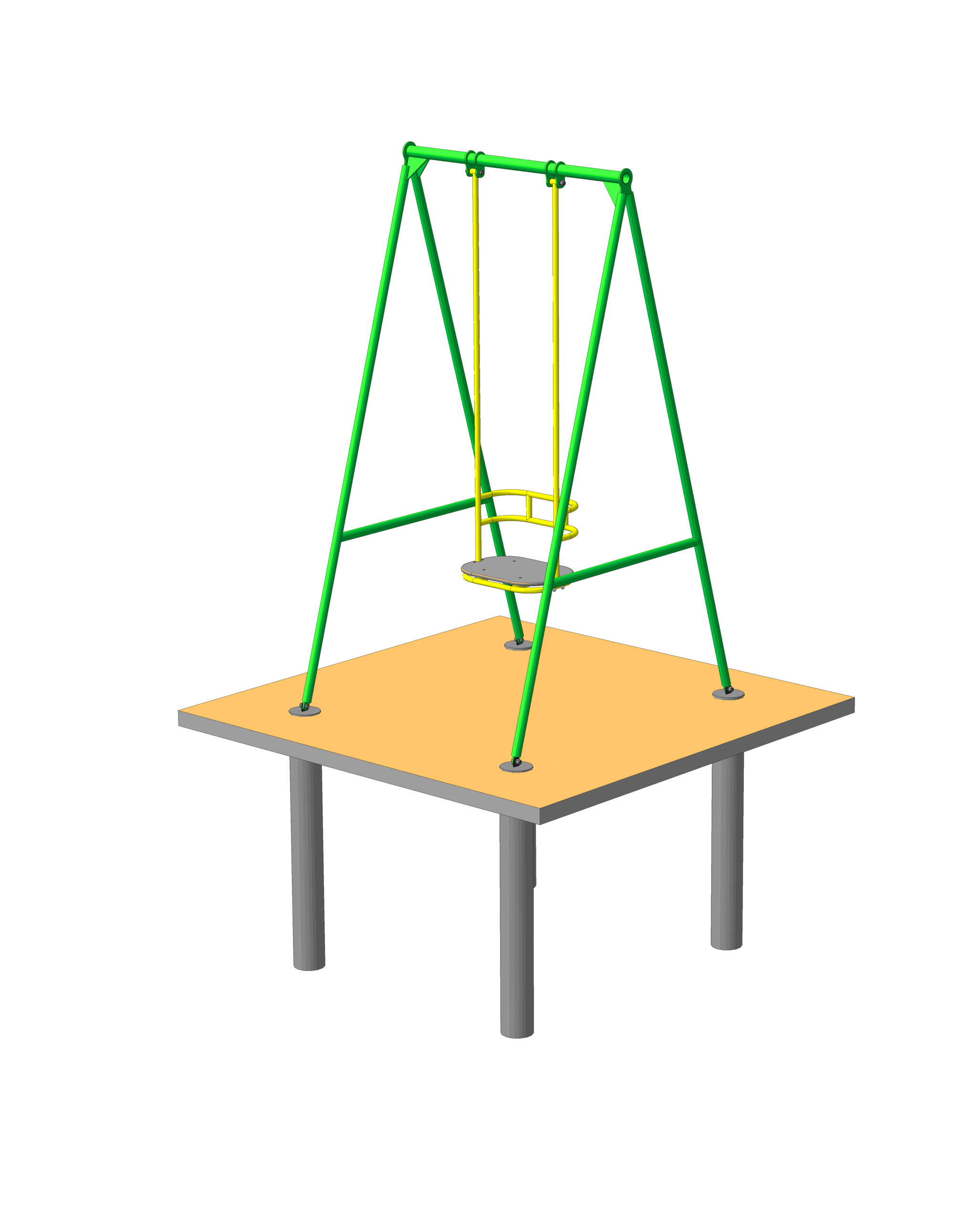 3D модель Качель детская со сьемной сиденькой