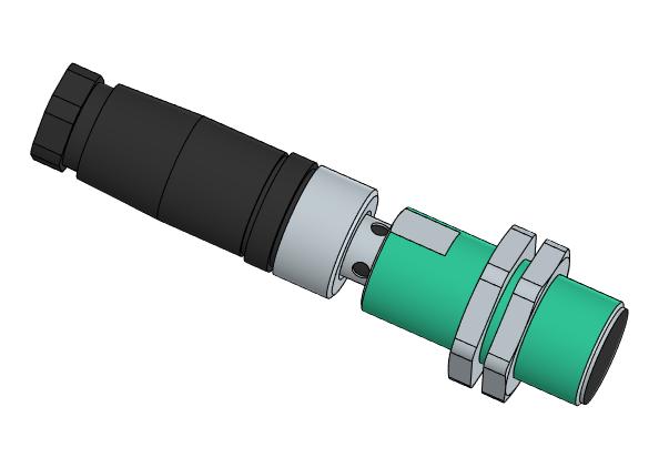 3D модель Датчик индуктивный E2A-M18KS08-M1-B3