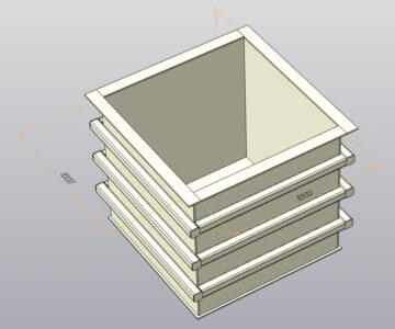 3D модель Параметрическая 3D модель гальванической ванны