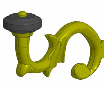 3D модель Ключ на самовар