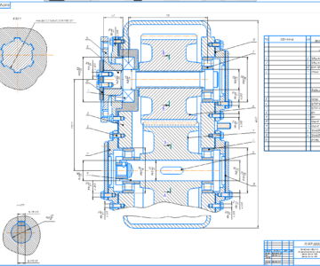 Чертеж Черетж согласующий редуктор БелАЗ
