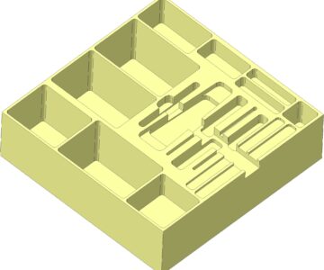 3D модель Корпус из пенопласта для укладки инструмента