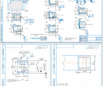 Чертеж Разработка  токарных операций и контроля детали «втулка»