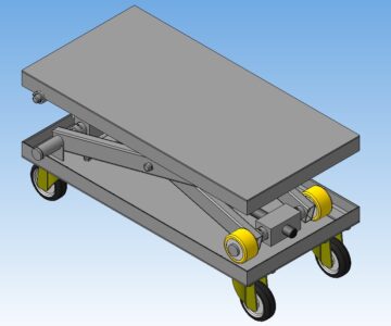 3D модель Стол подъёмный передвижной