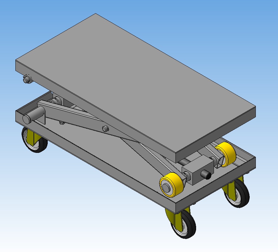 3D модель Стол подъёмный передвижной