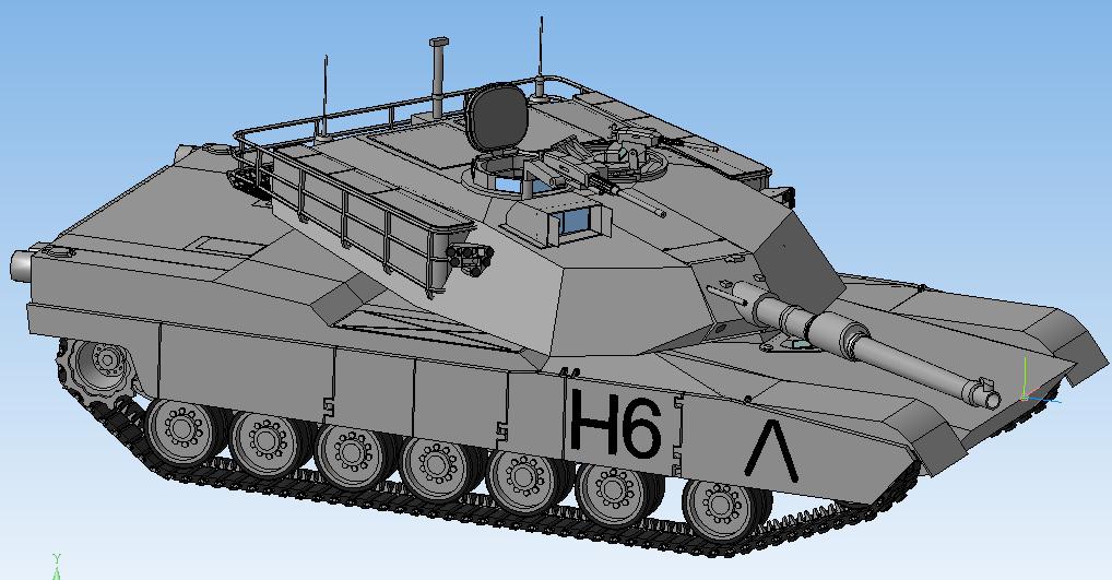 3D модель Танк M1 Abrams 3D Модель