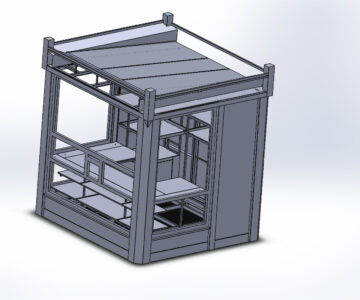 3D модель Киоск металлический