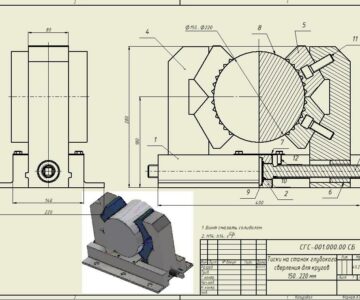 3D модель Тиски на станок глубокого сверления