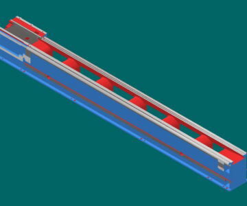 3D модель Станина станка 1м63-5