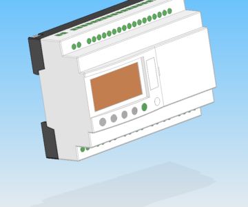 3D модель Логическое реле Schneider Electric Zelio Logic SR2E201BD