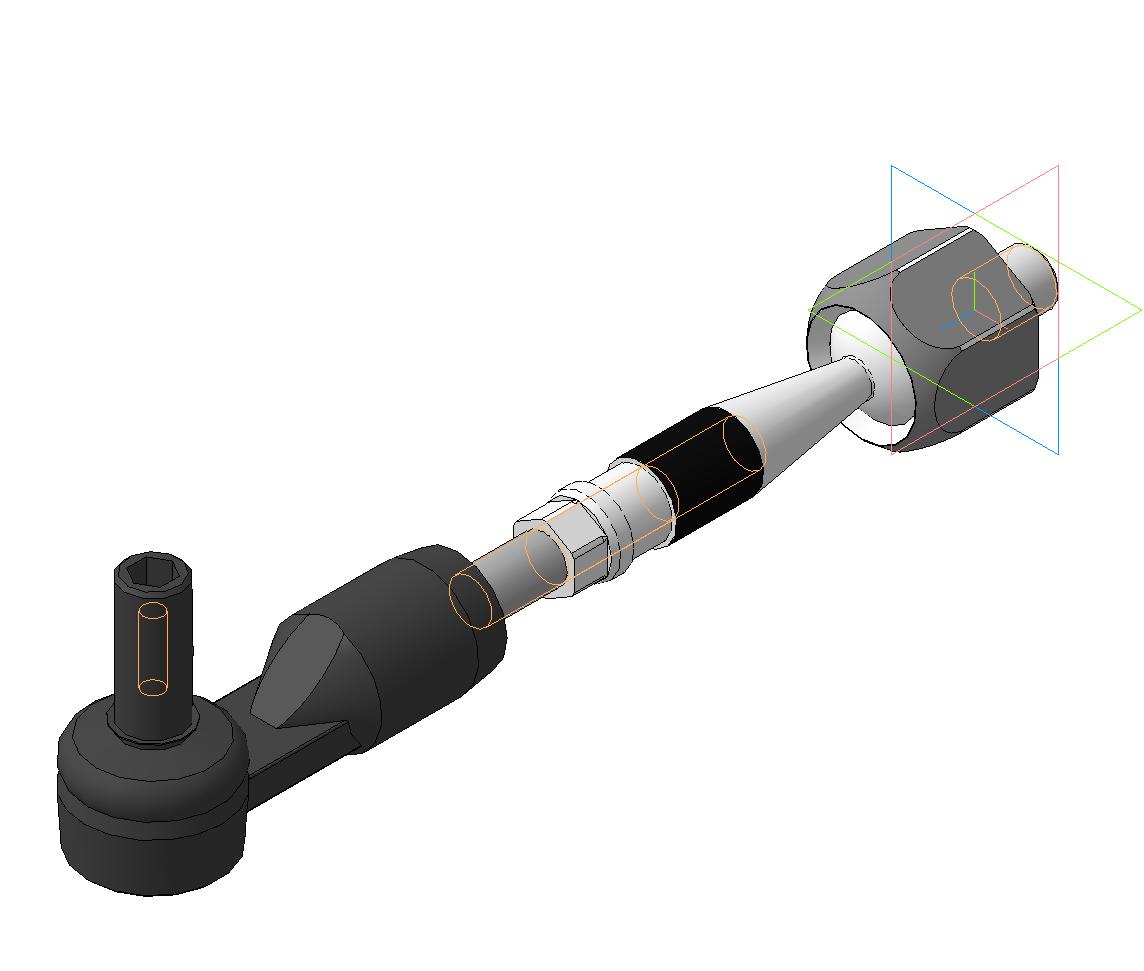 3D модель Рулевая тяга с наконечником VW PASSAT B5