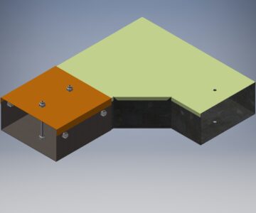 3D модель Короб кабельный СУ угловой