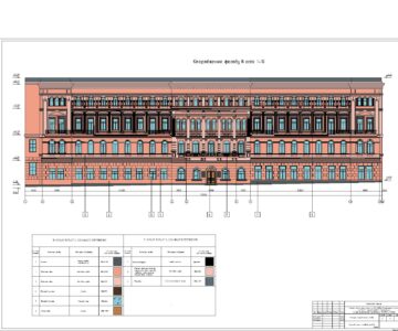 Чертеж Паспорт фасадов музыкальной академии