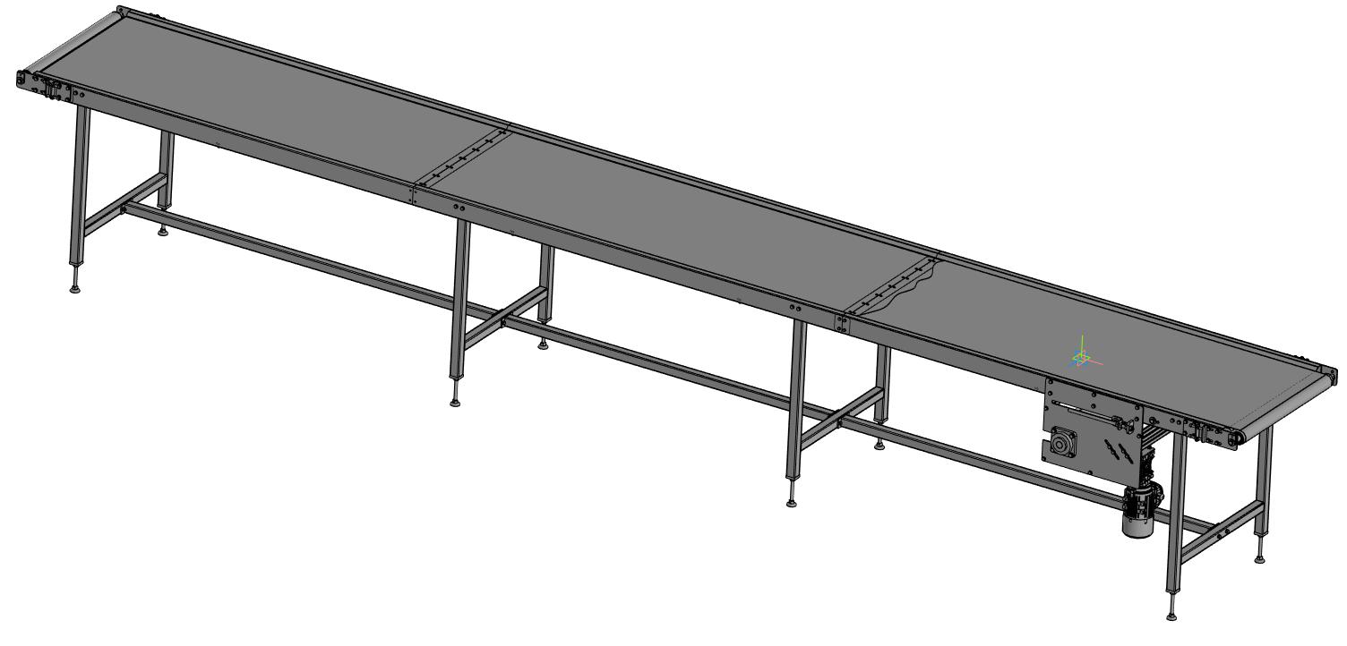 3D модель Транспортер ленточный 5600 х 650 х 850 х 890