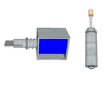 3D модель Модели соленоида (ход штока 6мм) JF-0520B и (ход штока 15 мм) DS-1954S