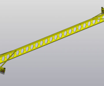 3D модель Мост кран-балки Q=5.0 т L=16.3 м