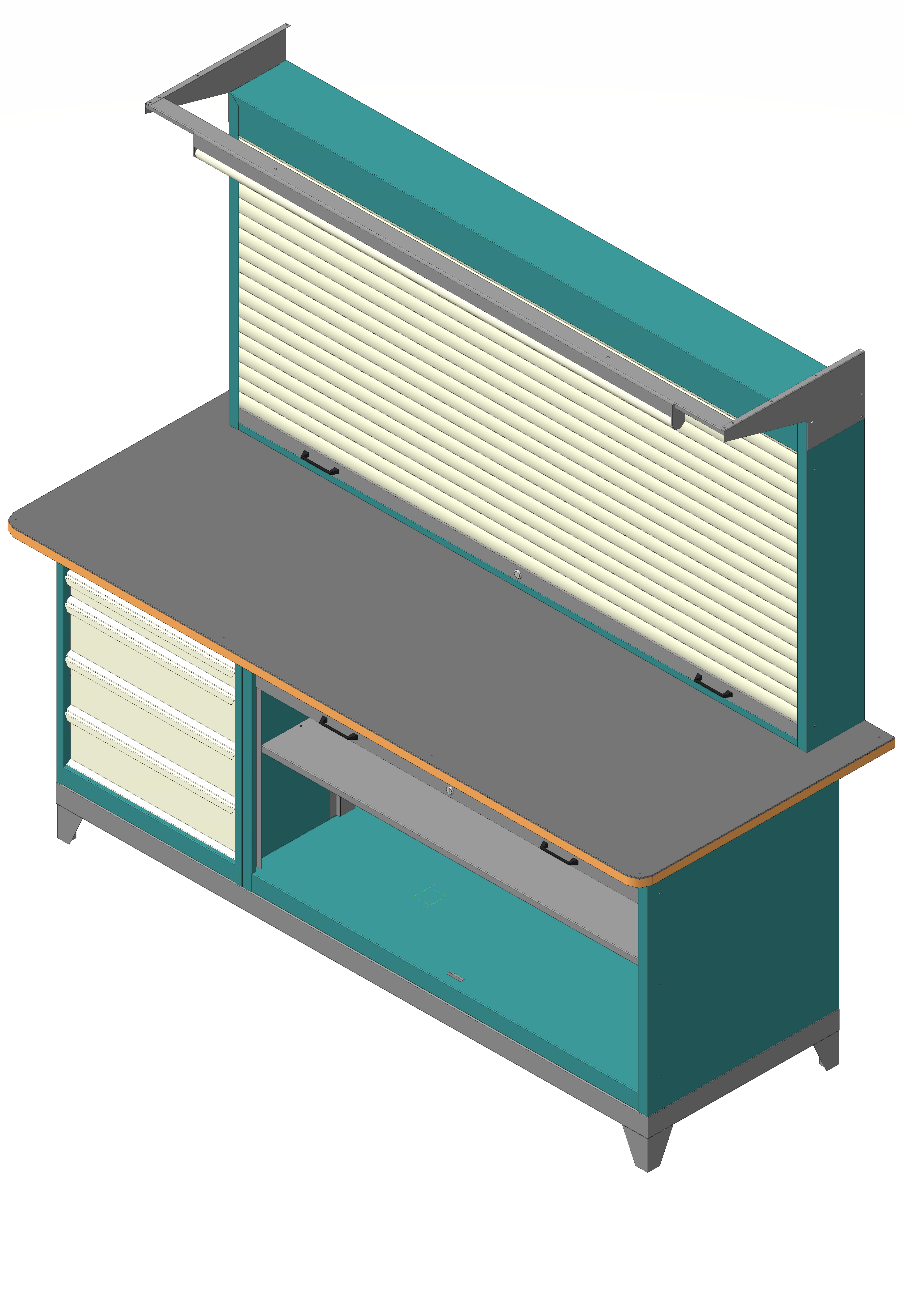 3D модель Верстак с тумбой ВМТ Certus от фирмы Mettechno