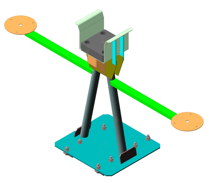 3D модель Стойка на подъемник телескопический