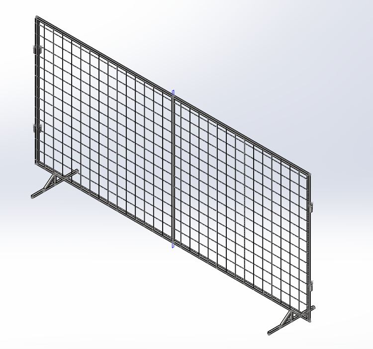 3D модель Секция ограждения 6000х1500