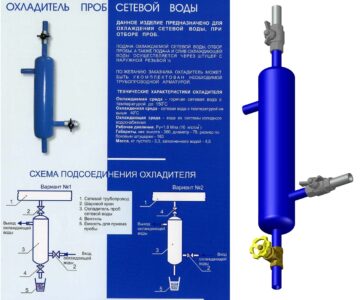 3D модель Охладитель проб сетевой воды Ду76