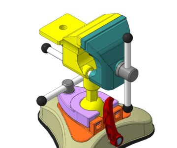 3D модель Модельные  тиски