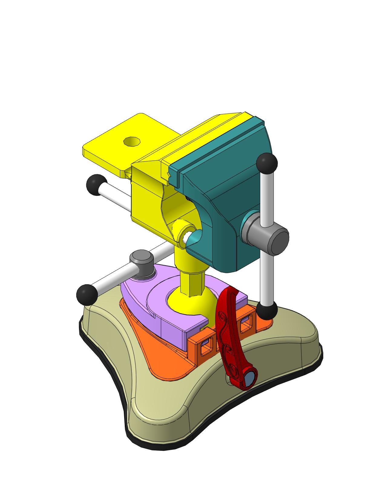 3D модель Модельные  тиски