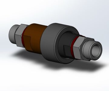 3D модель Устройство запорное 15.000 СБ в SolidWorks