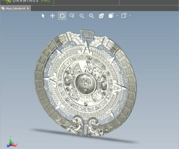 3D модель Календарь Майя 3D модель для ЧПУ