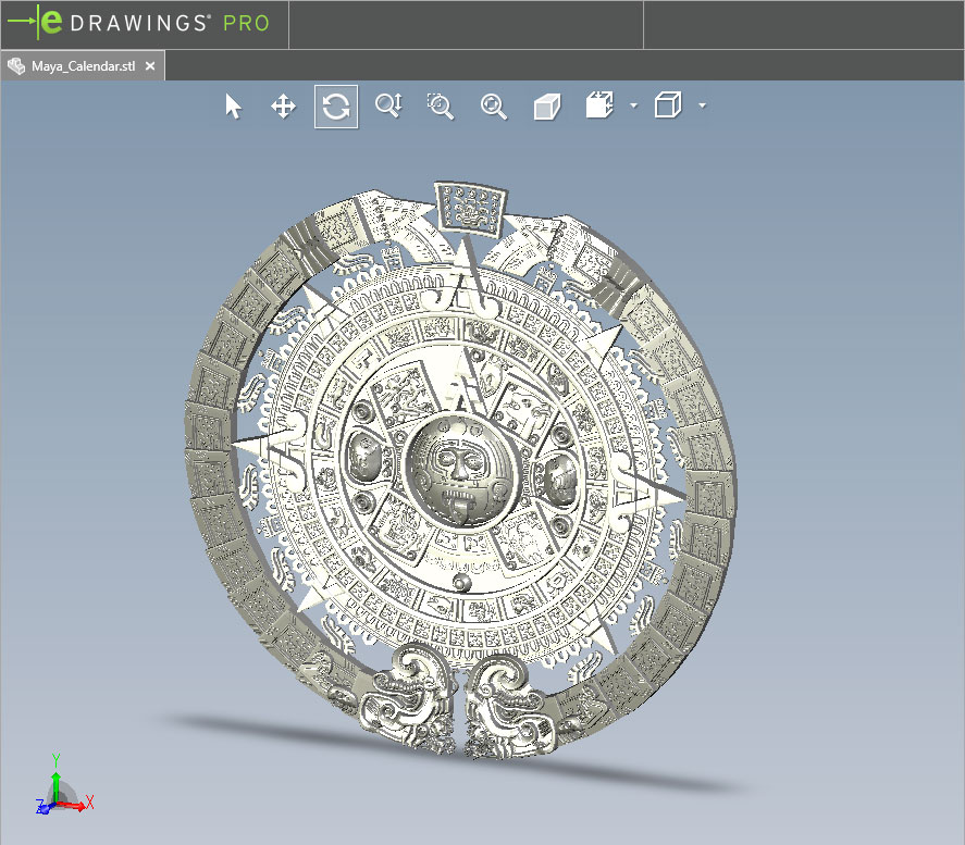 3D модель Календарь Майя 3D модель для ЧПУ