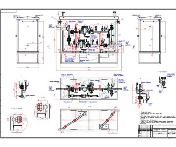 Чертеж Газорегуляторный пункт шкафной ГРПШ