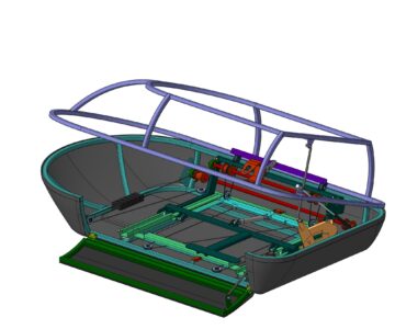 3D модель Багажник для инвалидной коляски