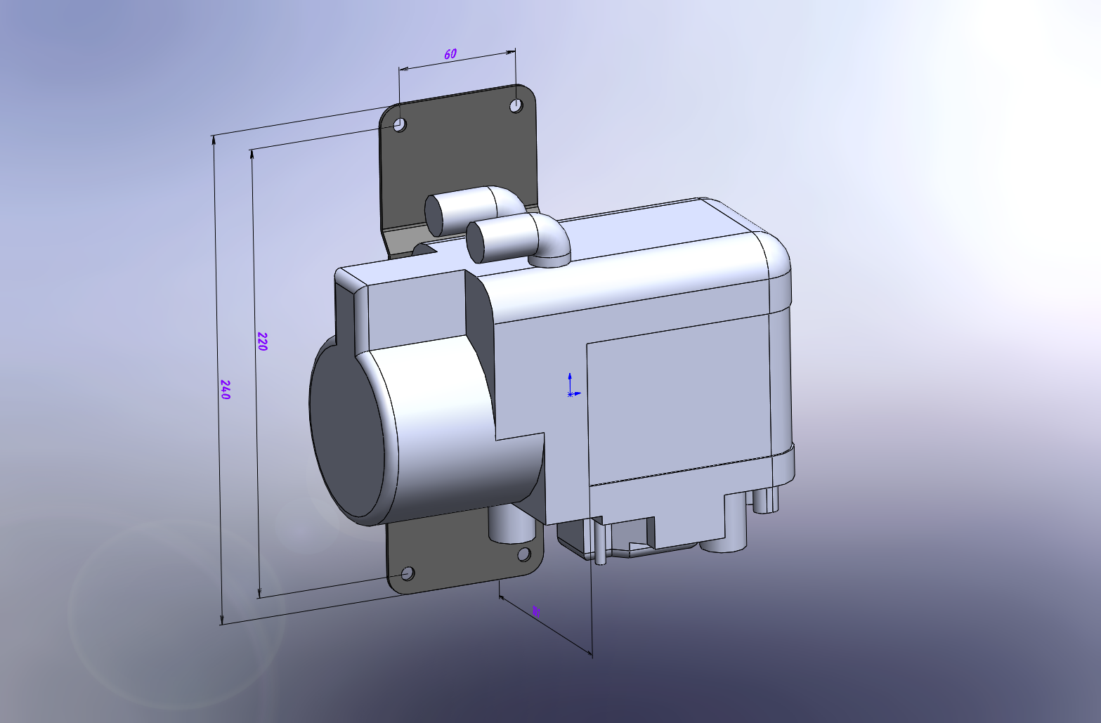 3D модель Подогреватель жидкостной дизельный WEBASTO Termo Pro 50 Evo