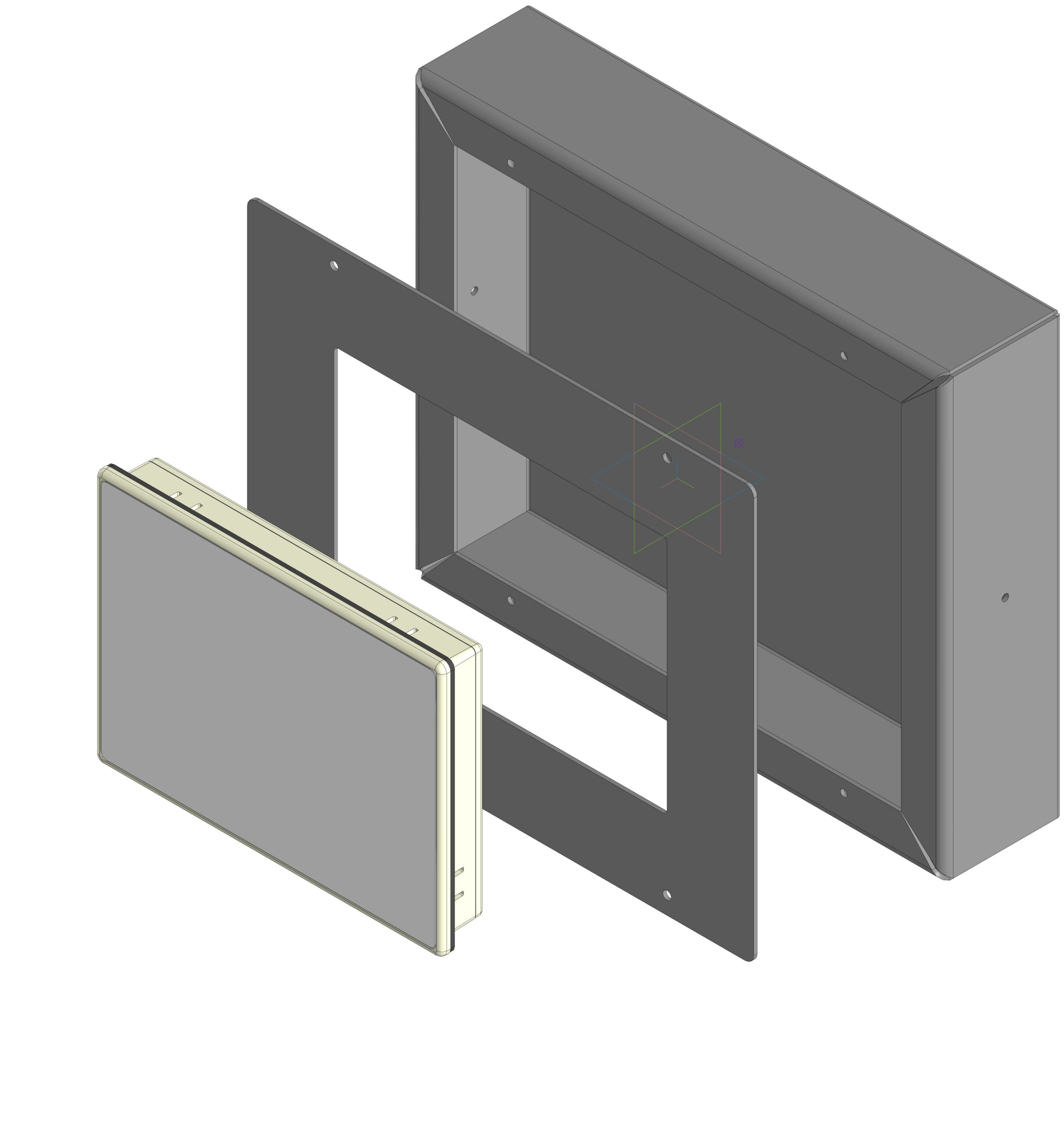 3D модель Корпус для панели HMI