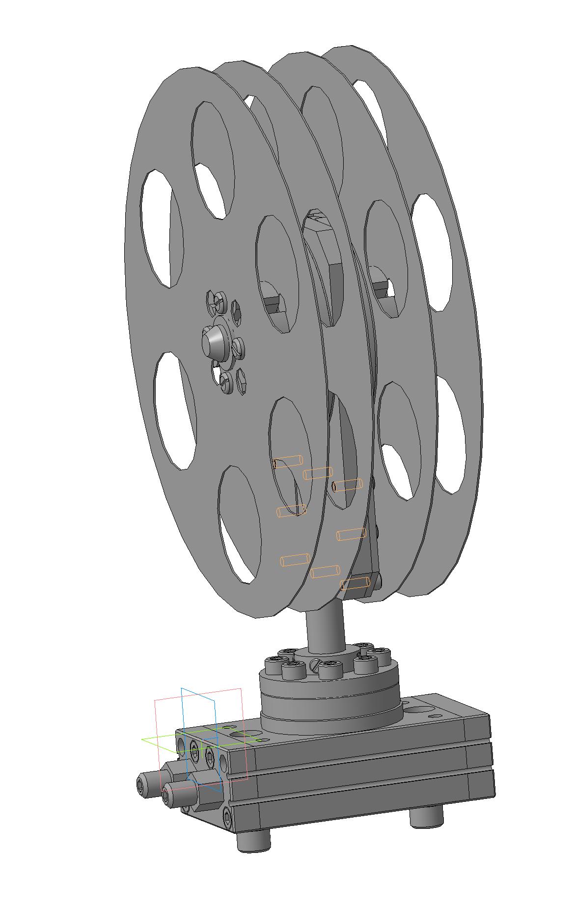 3D модель Устройство поворота кассет