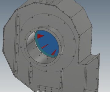 3D модель Центробежный вентилятор ВЦ-4 76 №7.1