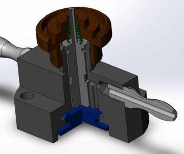 3D модель Пневмоклапан редукционный 16.000 сб в SolidWorks