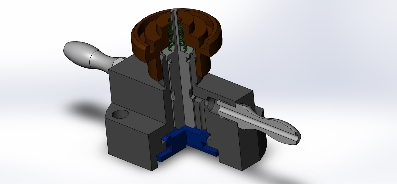 3D модель Пневмоклапан редукционный 16.000 сб в SolidWorks