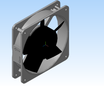 3D модель Вентилятор компьютерный 120мм