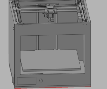 3D модель 3D принтер Core XY на 2 экструдера