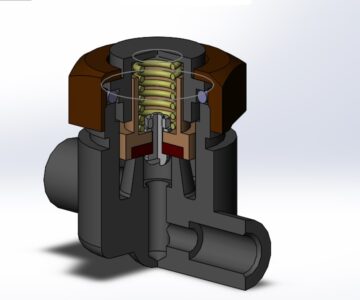 3D модель Клапан переливной 22.000 СБ SolidWorks