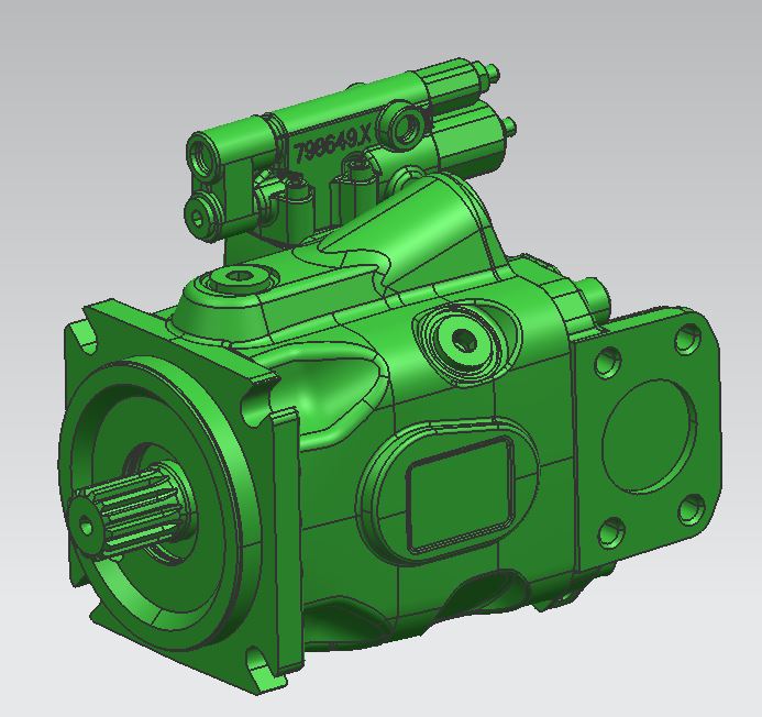 3D модель Насос аксиально-поршневой A10VNO 85 фирмы Bosch Rexroth