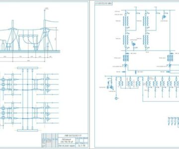 Чертеж Подстанция 330/110/10 кВ