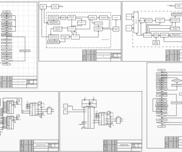 Чертеж Курсовой по телемеханике "Проектирование цифровых систем телеизмерения по алгоритму опроса датчиков - ТИИ"