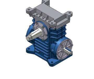 3D модель Редуктор червячный одноступенчатый 1Ч160