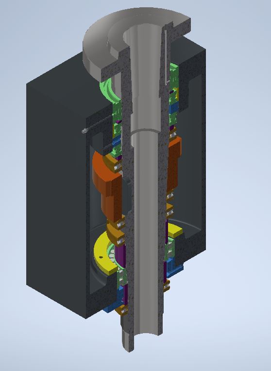 3D модель Шпиндельный узел немецкого токарного станка WHP 500