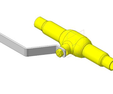 3D модель Кран шаровой полнопроходной, LD, DN20