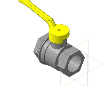 3D модель Кран DN 20 муфтовый, пр-во "Бологовский арматурный завод"